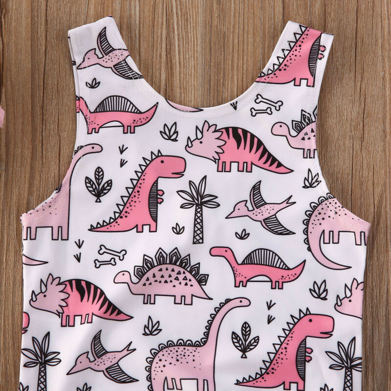 Hete Zomer Badpak Peuter Baby Kids Meisje Strand Badpak Badmode Bikini Dinosaurus Badpak Een Stuk Monokini