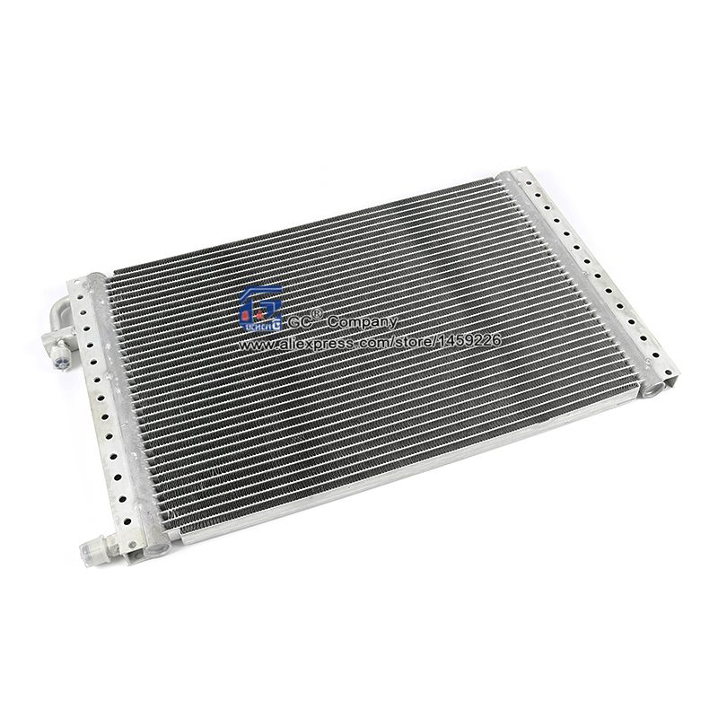 Universal Radiator Aluminum Condenser Parallel Flow 14'' x 23'' x 20mm for Heavy duty Truck Excavator Street rod AC Condition