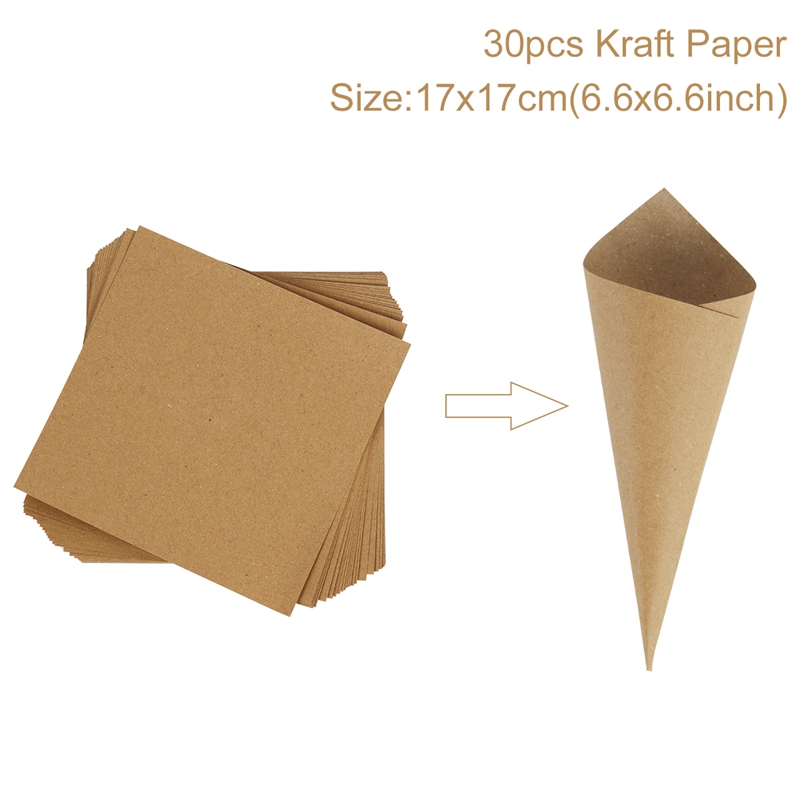Wedding Confetti Cones Holder Support Wedding Decoration Flower Scraps Rustic Wedding Paper Tray Confetti Paper Cones Holder: Chocolate