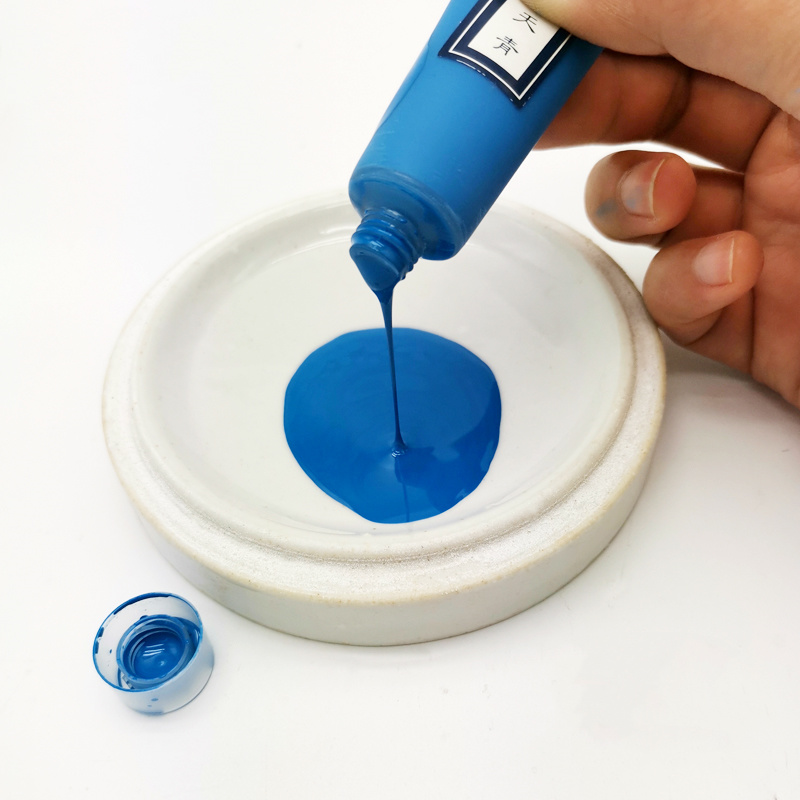 12Colors/Set Ceramic Painting Pigment Overglaze Color Pottery Clay Hand-painted Art Liquid Water-Based Paint DIY 750-850 Degrees