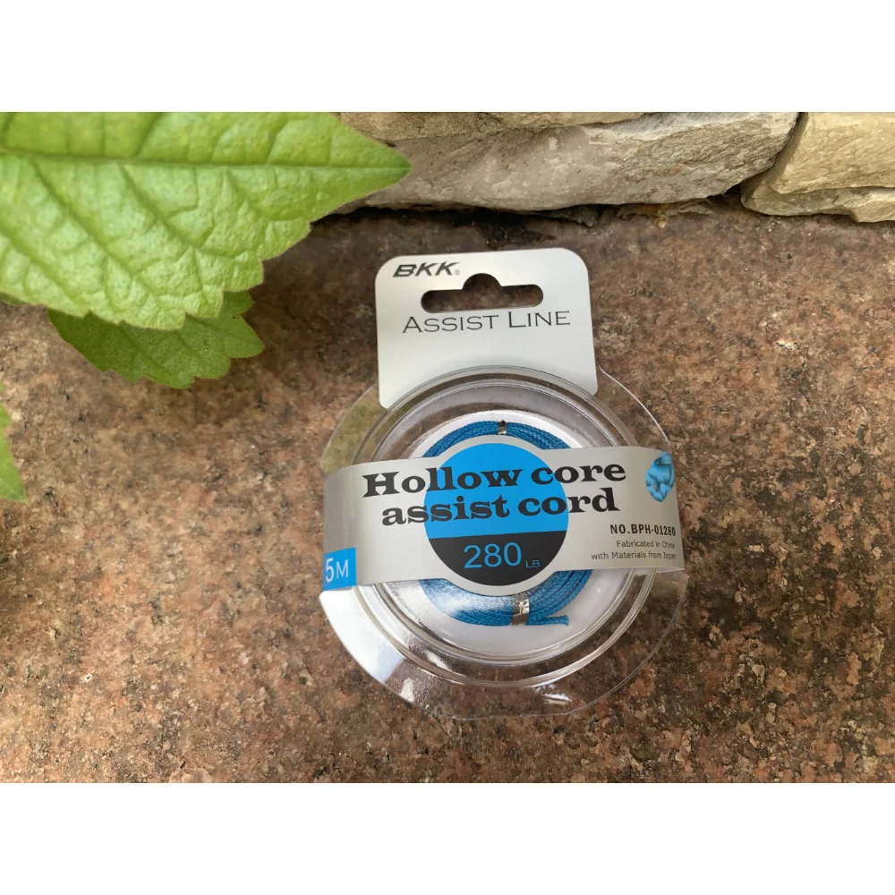 BKK Hook Assist Line Hollow Core Assist Cord Hook Line: 10 / Navy Blue