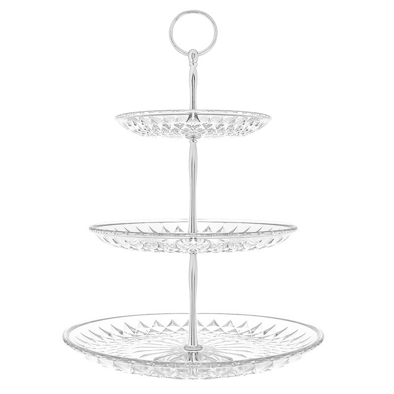 3 Tier Cake Stand Afternoon Tea Wedding Plates Party Tableware Bakeware Plastic Tray Display Rack Cake Decorating Tools: TYPE  1