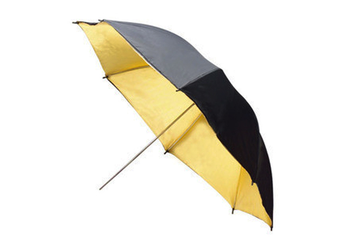 FOTGA 33 "83 cm Fotostudio Flitslicht Reflector Reflecterende Black Gold Golden Paraplu