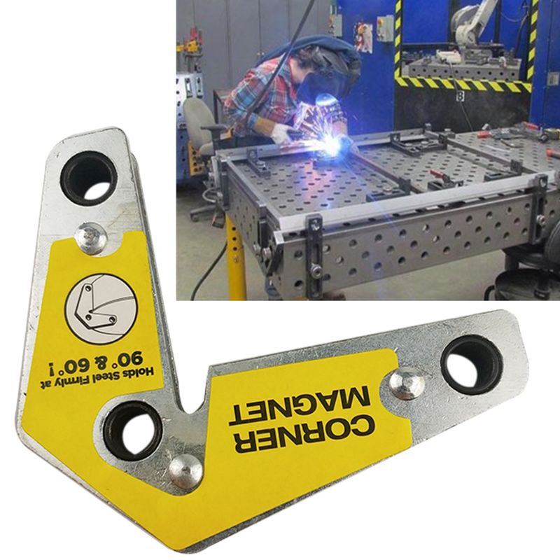 Corner Welding Magnet Holder Industrial Internal And External Right Angle Fixator 60 90 Angles Magnetic Clamp