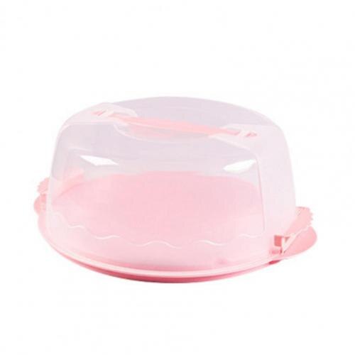 Cake Box Portable Unique Waterproof Lightweight Plastic Handheld Cake Package Container for Carrying Dessert Tools: 2