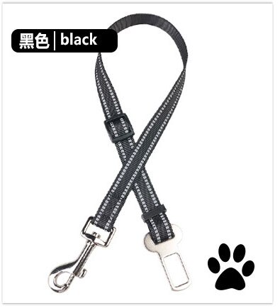 Pet Hond Kat Producten Reflecterende Autogordel Leads Riemen: Black