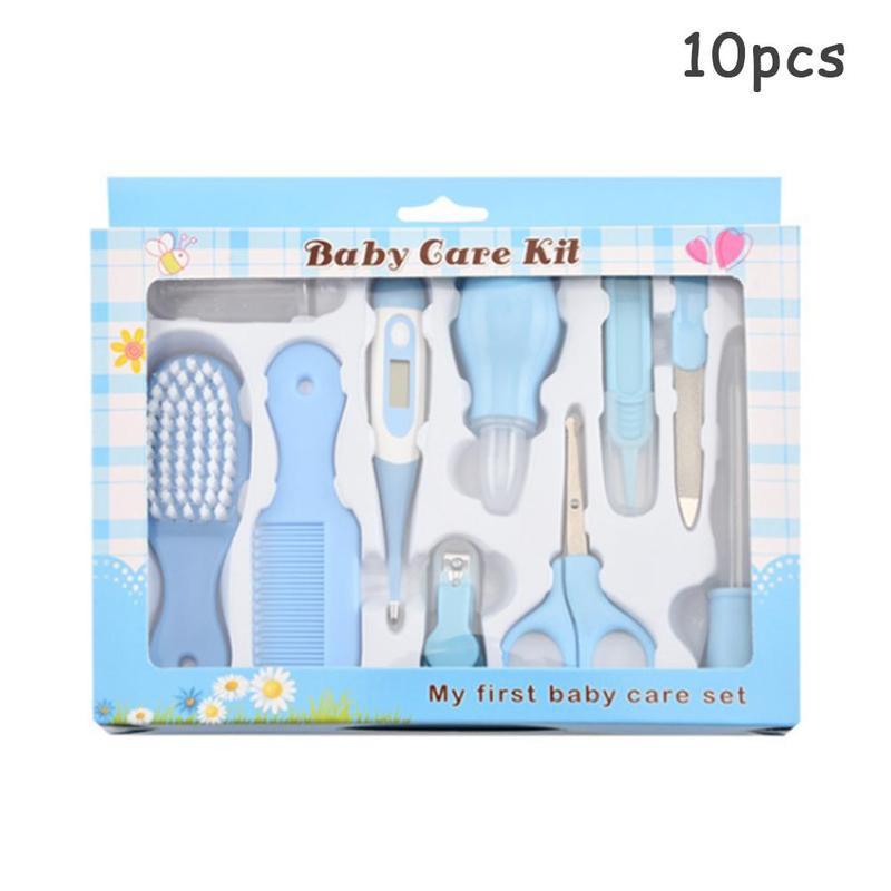 6/8/10/13Pcs Nail Haar Thermometer Grooming Brush Kit Schaar Multifunctionele Kid Toiletartikelen Baby Gezondheid care Set: A