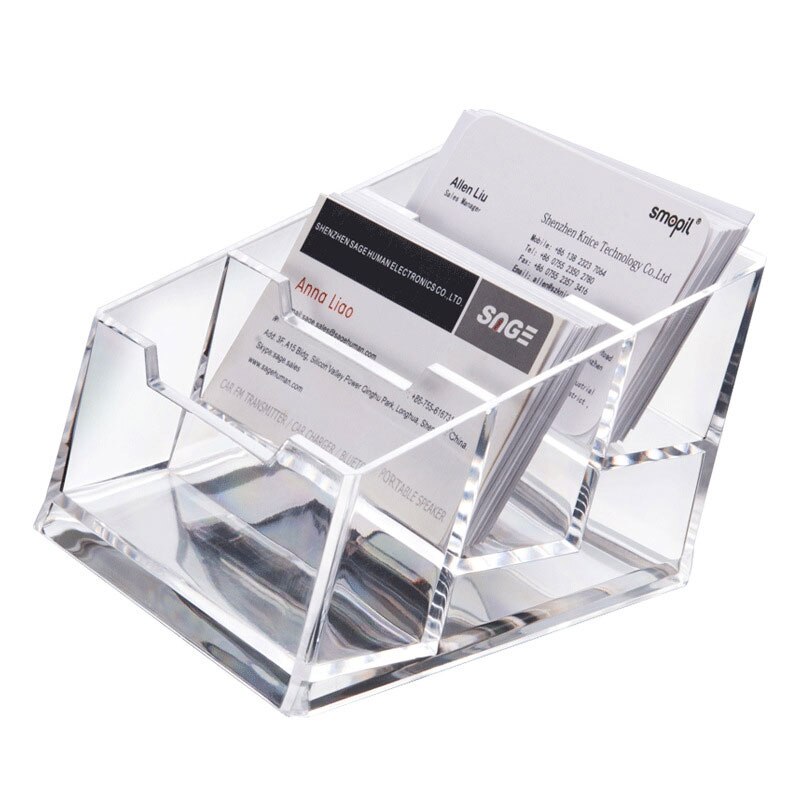 Business Card Holder Single Layer Double Layer Three Layers holdercard Holder Desktop Storage Transparent Simple