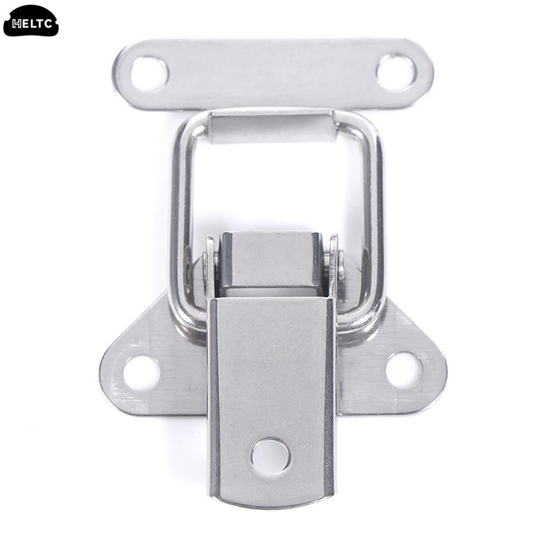 304 aço inoxidável trava trava para caixa de ferramentas, bloqueio trava Hasps, Metal Toggle Catch Fecho, Box Carregado Dobradiças, Acessórios de Hardware Móveis, 1PC