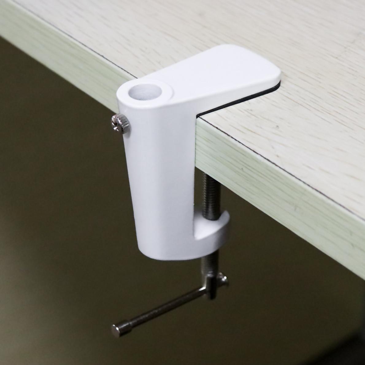 High Aluminum Alloy Cantilever Bracket Universal C-Clamp with 12MM Hole Diameter and Non Slip Mat Suitable for Mic Stand