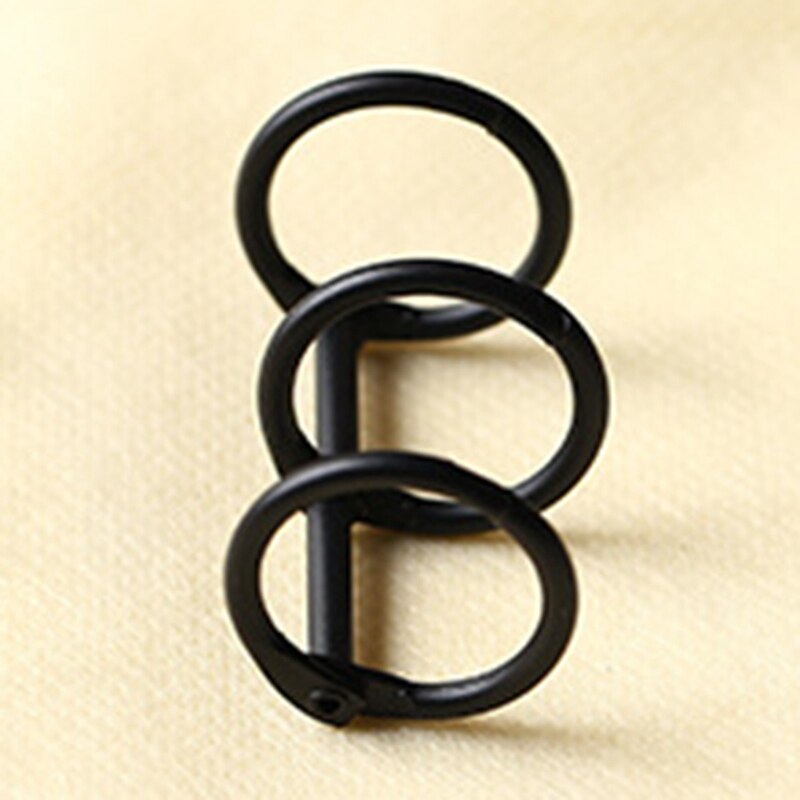 A5 A6 Metal Spiral Binder Clip Stainless Steel Binder File Folder Clip Ring Binder Clip Iron Clip: BK