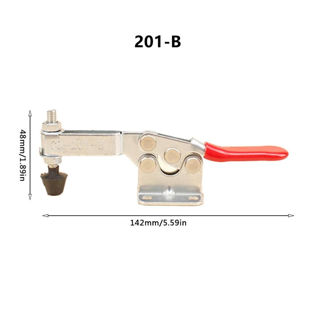 Hold Down Toggle Clamps Latch Antislip Red Hand Tool Holding Capacity Antislip Horizontal Quick Release Heavy Duty
