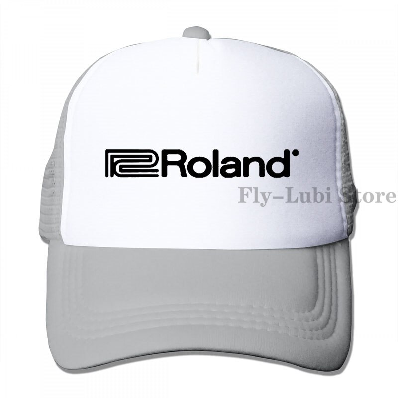 Roland 4 Baseball cap men women Trucker Hats adjustable cap: 3-Gray