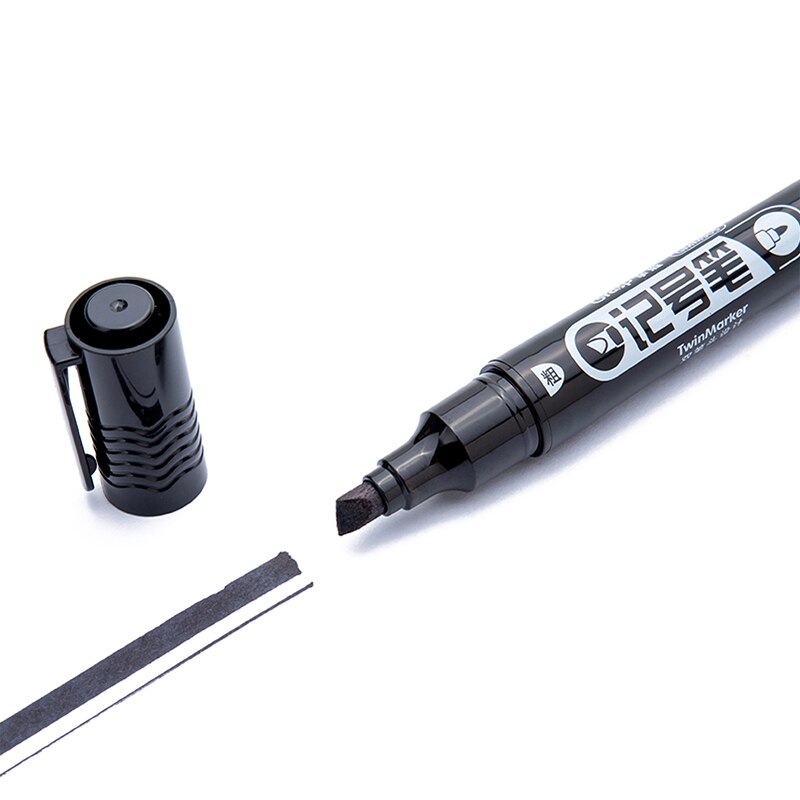 5/10pcs Permanent marker Indelible Waterproof Pens Dual Side Writing two side smooth writing