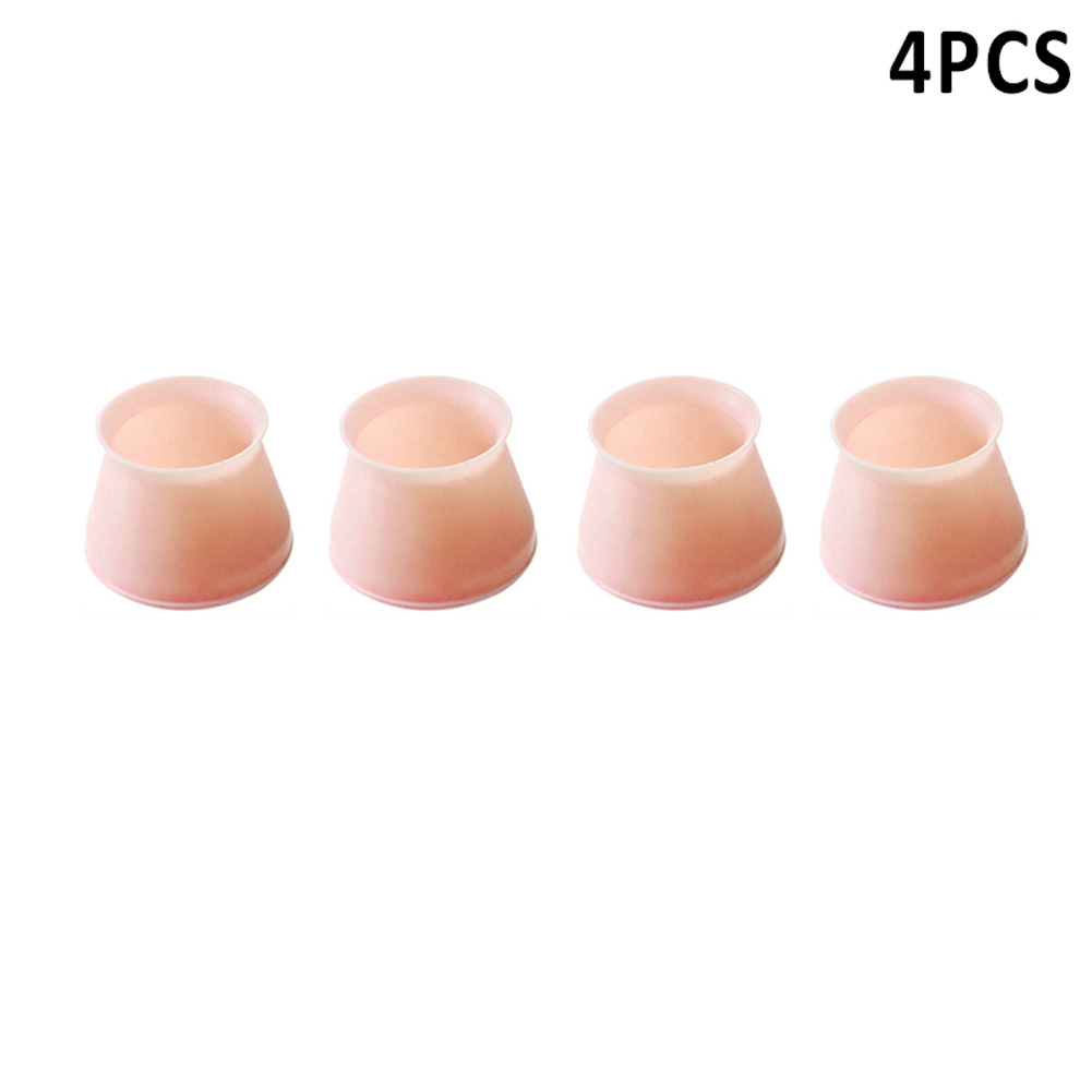 4/8/16 Pcs Furniture Table Chair Leg Floor Feet Cap Cover Protector Non-slip Table Leg Caps Foot Protection Bottom Cover P7Ding: Pink 4pcs