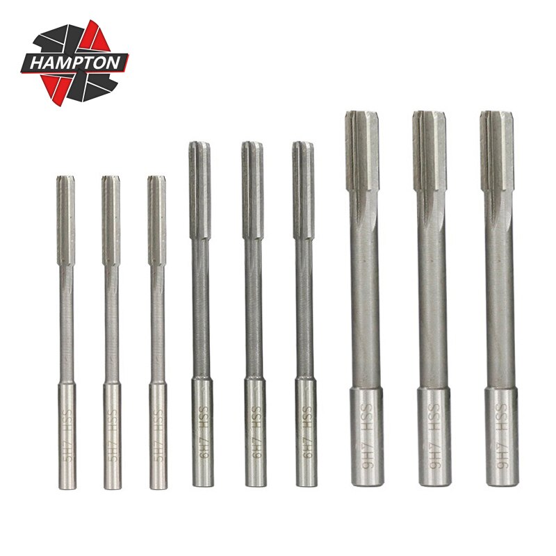 Juego de escariadores HSS, 2-12mm, H7, vástago recto, fresadora, escariadora, herramientas de corte