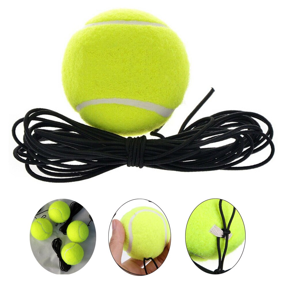 Balle de Tennis avec bande en caoutchouc élastique, outil d'entraînement simple, ceinture, cordon de ligne