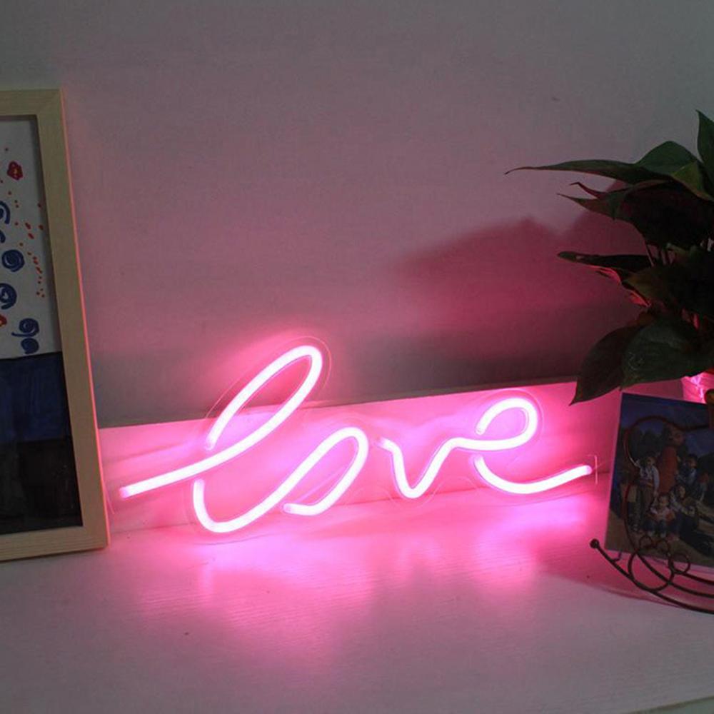 Led neonlys farverige neonskilte til værelse hjemme fest bryllup fødselsdag væg dekorativ jule neon lampe