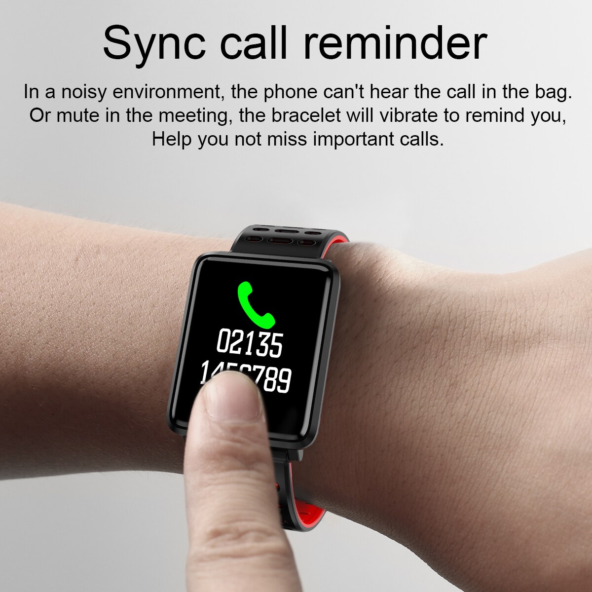 Armband kleurenscherm hartslag bloeddrukmeter beweging volgen  ip68 waterdichte dames & heren smart sporthorloge