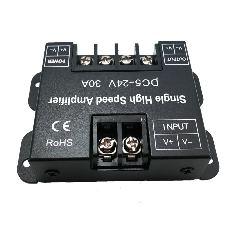 Led Power Amplifier 30A 1 channel Single Color High speed Signal Power Repeater Big Power amplifier for LED Single Strip Use
