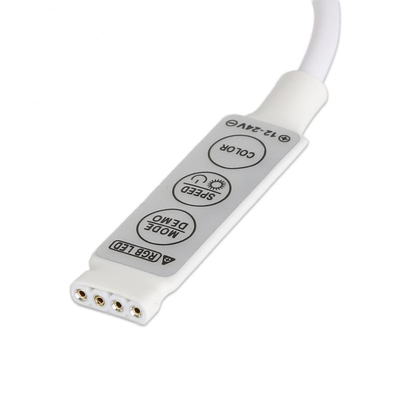 Mini Size DC12V-24V RGB Led Controller Dimmer Mini 3 Keys DC Connector Control RGB LED Strip Light