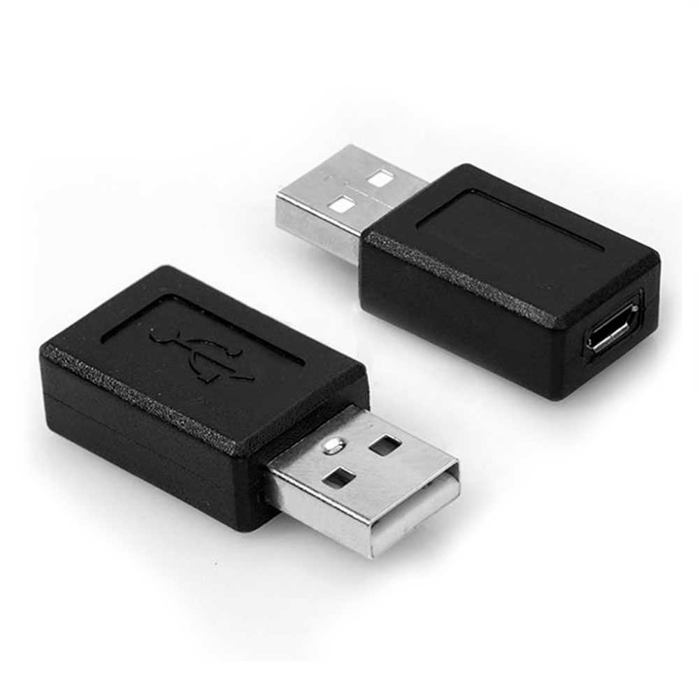 Usb 2.0 Type A Male Naar Micro B 5 Pin Vrouwelijke Converter Adapter Zwart Compatibel Met Mobiele Telefoons En Pc