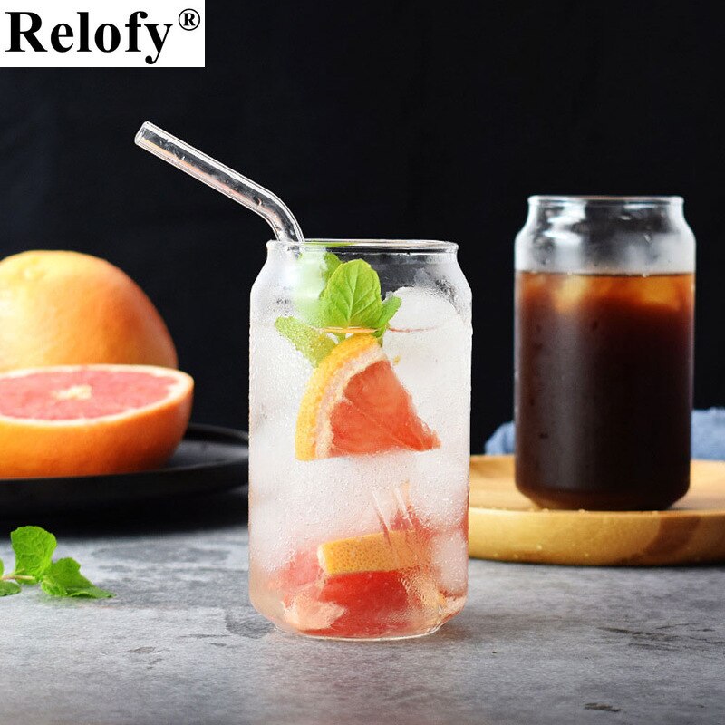 Taza de Coca Cola de vidrio de 380ml, taza familiar para café, refresco helado, cocina, zumo, leche, flores, vaso transparente, utensilio para beber agua