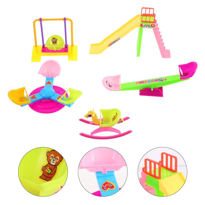5 Stks/set Plastic Hamster Speelgoed Grappige Spelen Speelgoed Hamster Ladder Swing Schommelstoel Set Dierbenodigdheden Hamster Kooi Accessoires