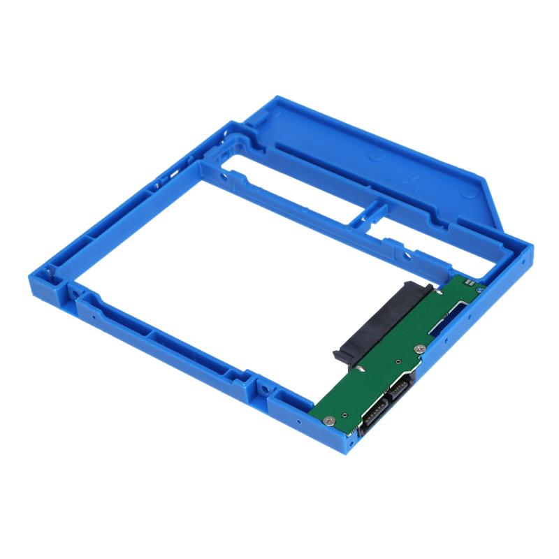 Laptop sata 3 2nd hdd caddy universal 9mm cd dvd optisk bay hårddisk adapter  to 2.5 tum sata ssd hdd väska fäste hållare