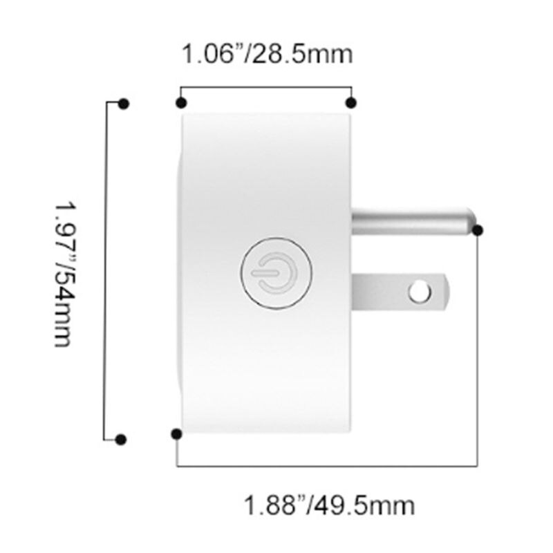 Mini Wifi Smart Plug Outlet Work with Alexa, Google Home, 2.4G Wifi Only, No Hub Required,(4 Pack)