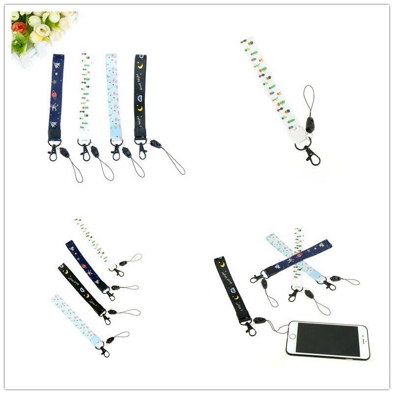 Nyckelring charmkablar diy häng rep lariat snodd 1 st söt tecknad handleden hand mobiltelefon mobil kedjeband