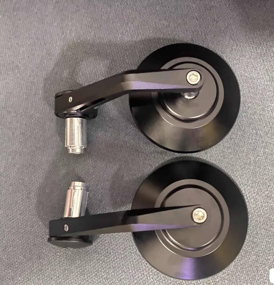 Espelho Lateral Retrovisor para Motociclos, Guiador, Retrovisor, CNC, Alumínio, Husqvarna, Svartpilen, Vitpilen, 401, 250, Moto Acessórios: Cinza escuro