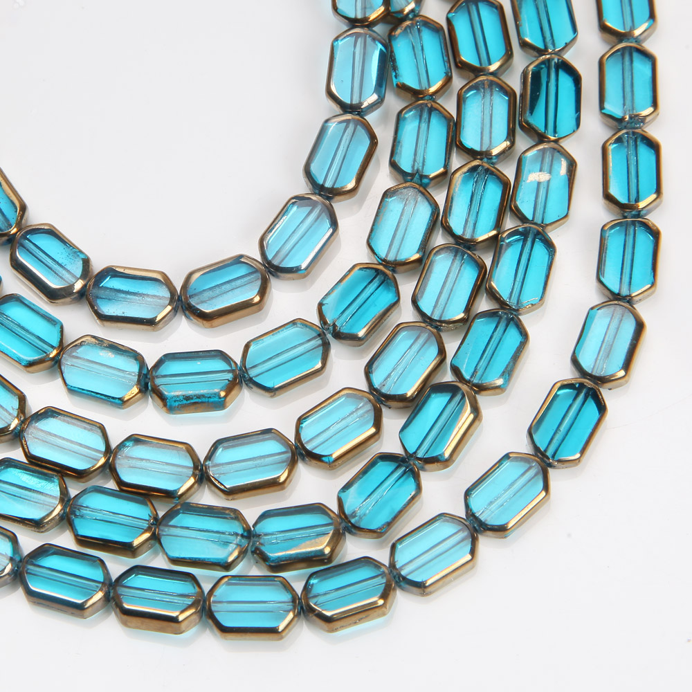 28PCS 6*9mm Ellipse Glass Beads for Jewelry Making Bracelets Charms for Jewelry Making Supplies DIY Pendants Accessories