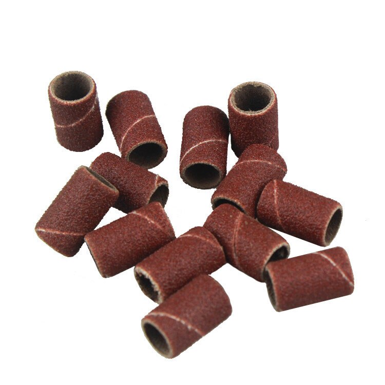 500 pcs Lixar Bandas Lixar Mangas Tambor Remetentes Broca Acessório Ferramentas Rotativas Grit Lixa Lixa Drum Kit Pack 1/4 6.35