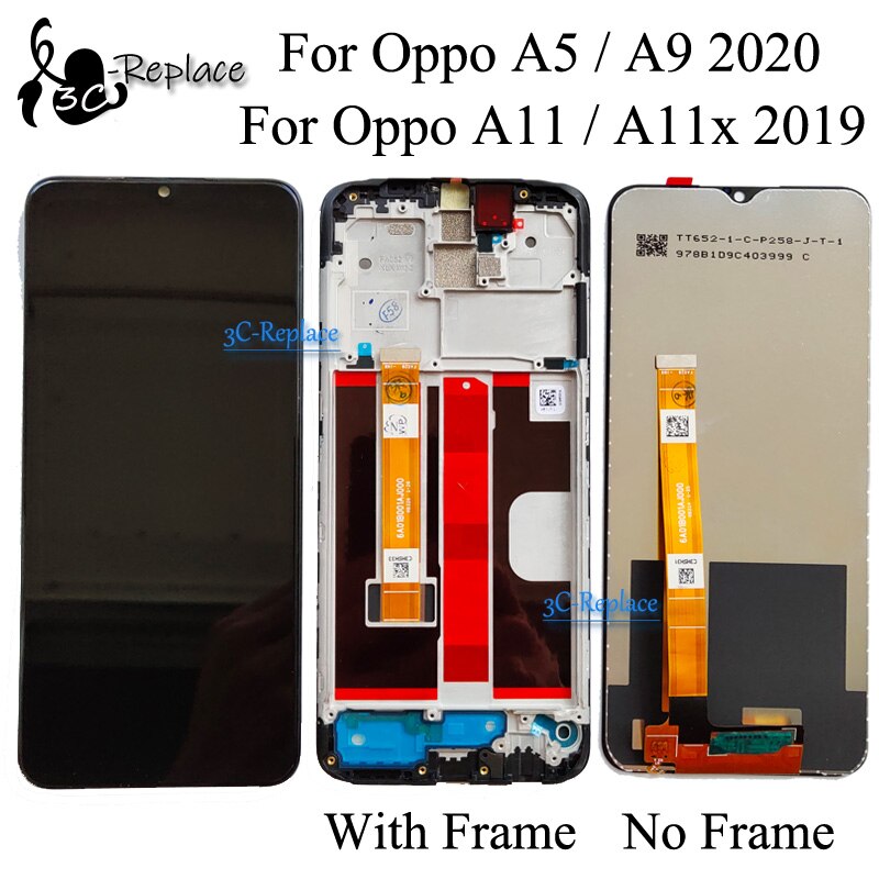Zwart 6.5 Inch Voor Oppo A11 / A11x / A5 / A9 ) CPH1937 CPH1939 CPH1931 Lcd Touch Screen Digitizer Vergadering