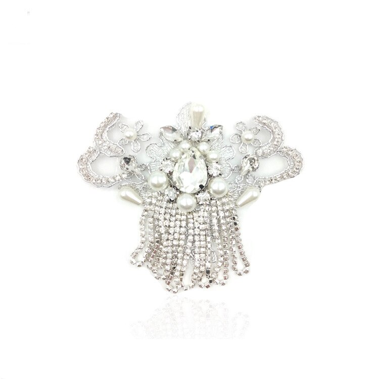 1 stk kæde brude bryllupsfest sko tilbehør til høje hæle sandaler støvler diy manual rhinestone dekorationer sko & #39 ;s blomst: Default Title