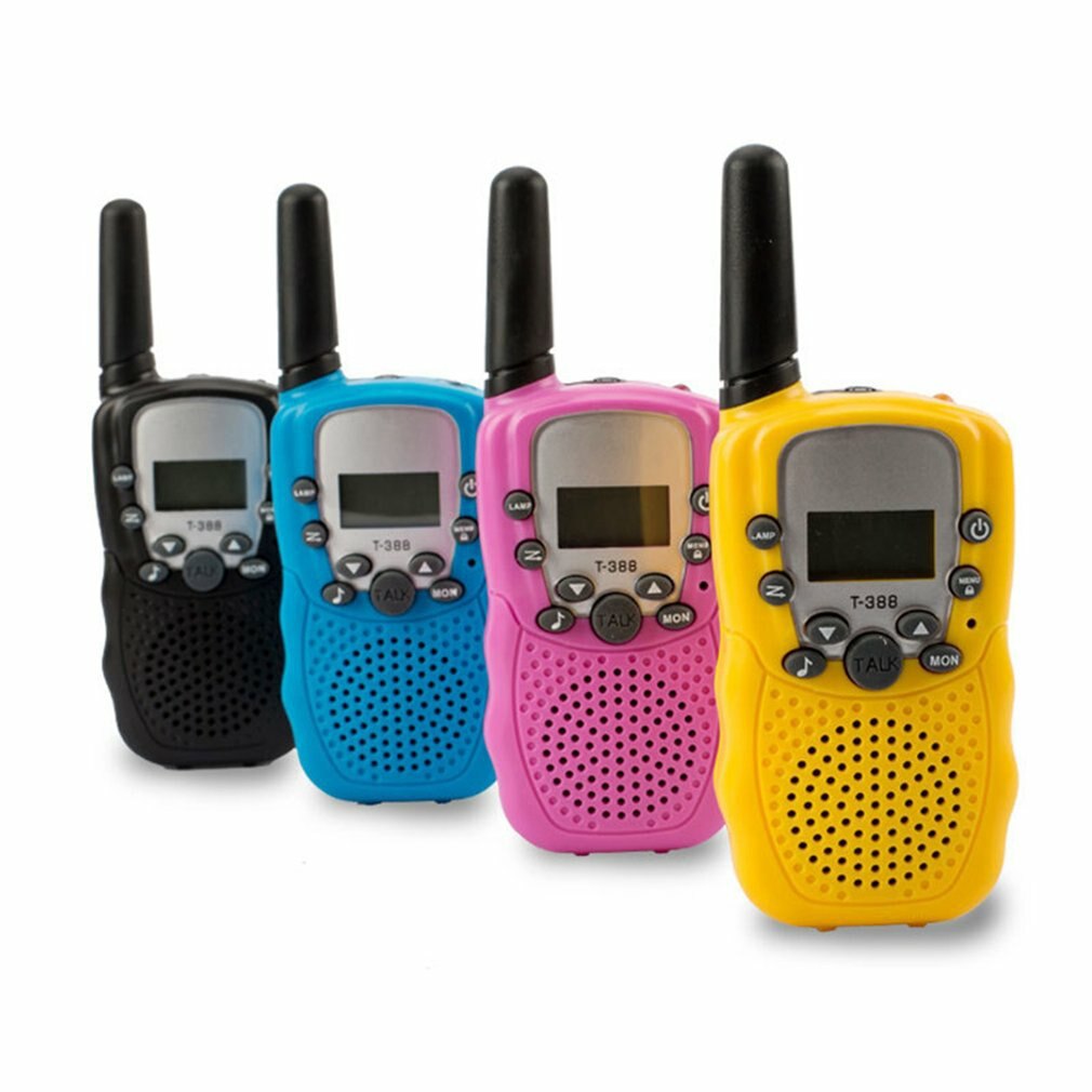T388 talkie-walkie multifonctionnel enfant talkie-walkie Parent enfant Interaction artefact une touche fonction d'appel noir