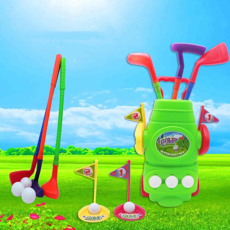 Kids Golf Training Trainer Clubs Set Vroege Educatief Voor Outdoor Sport Fitness Oefening Speelgoed Ouder-kind Interactieve Spelletjes