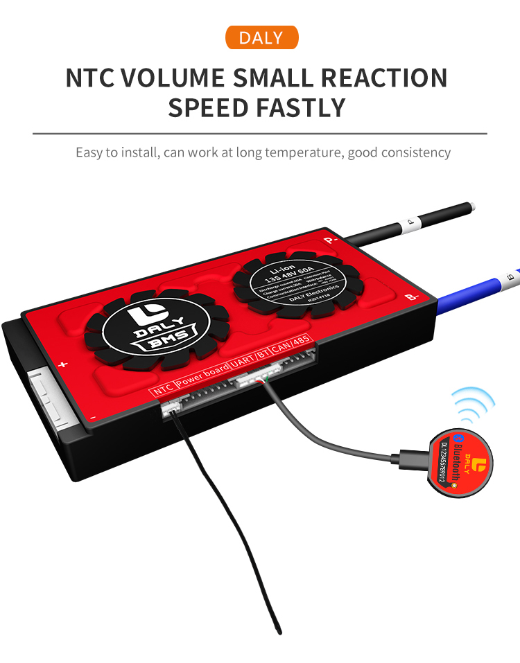 NTC Thermistors NTC Temperature Sensors For Daly Smart BMS Temperature Control Probe Daly BMS Accessaries