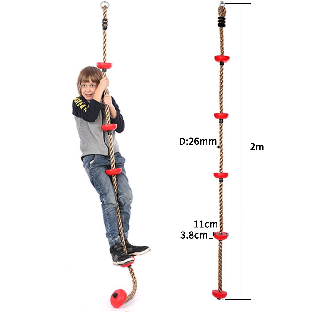 Outdoor Jungle Gym Klimtouw Met Platforms En Disc Schommel Fitness Swing Set Kinderen Speelgoed Tuin Sets