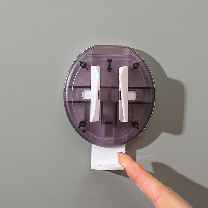 Portaspazzolino Elettrico Da Parete Con 2 Spremiagrumi Automatici E Coperchio Antipolvere – Adesivo, Per Bagno