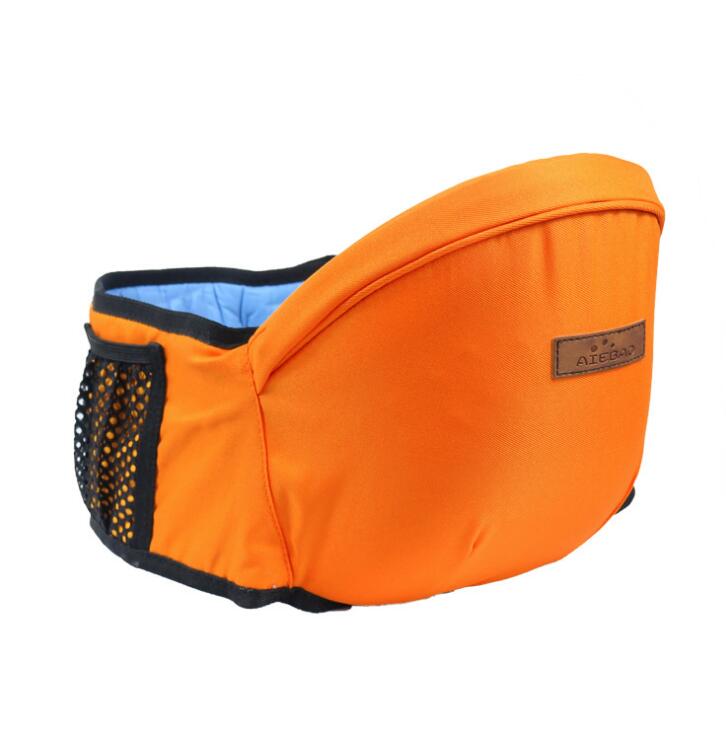 bevel 45 degree baby waist stool baby seat hold baby waist stool strap: Orange