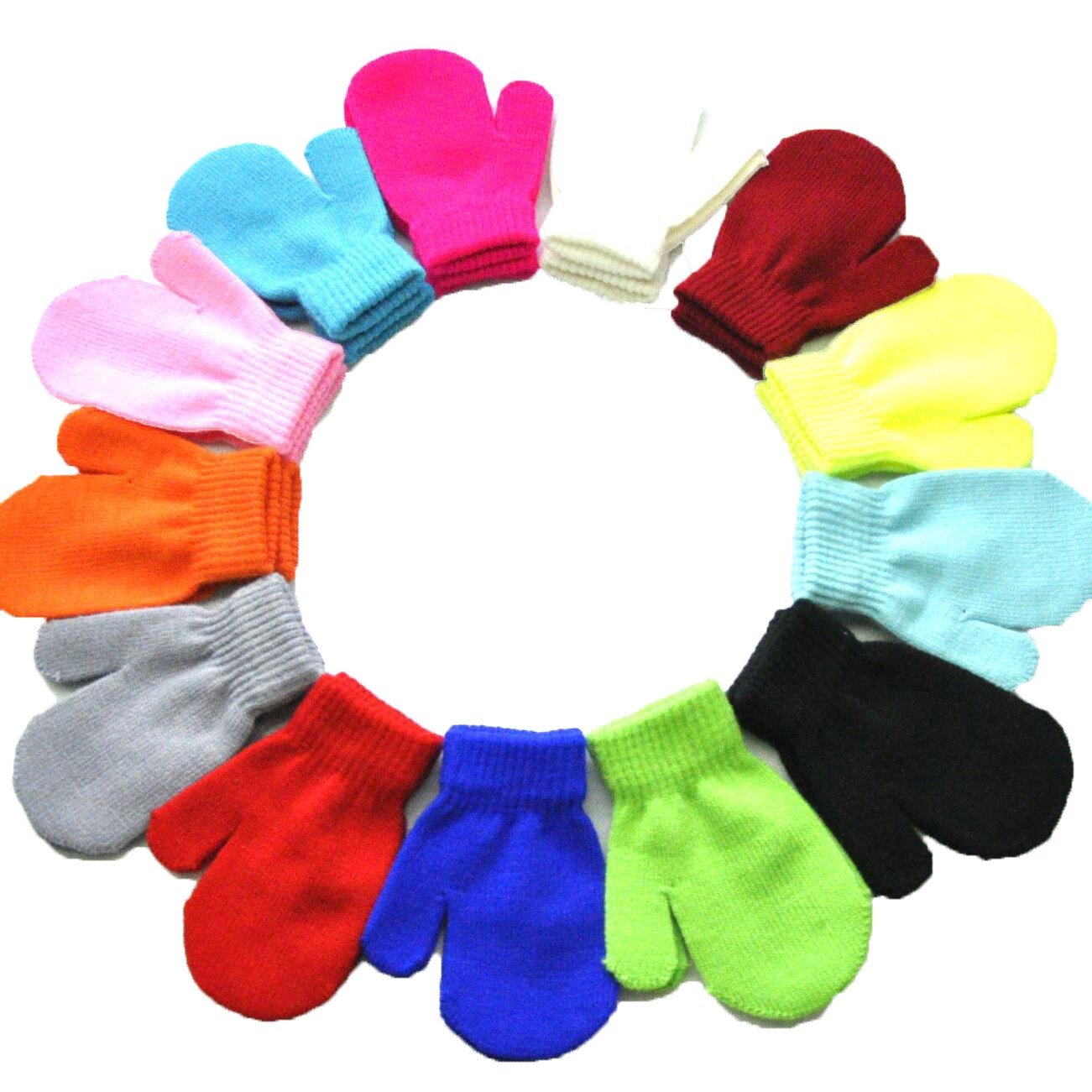 3 Pairs Warming Infant Baby Cute Lovely Knit Mittens Girls Boys Of Winter Windproof Gloves baby accessories перчатки