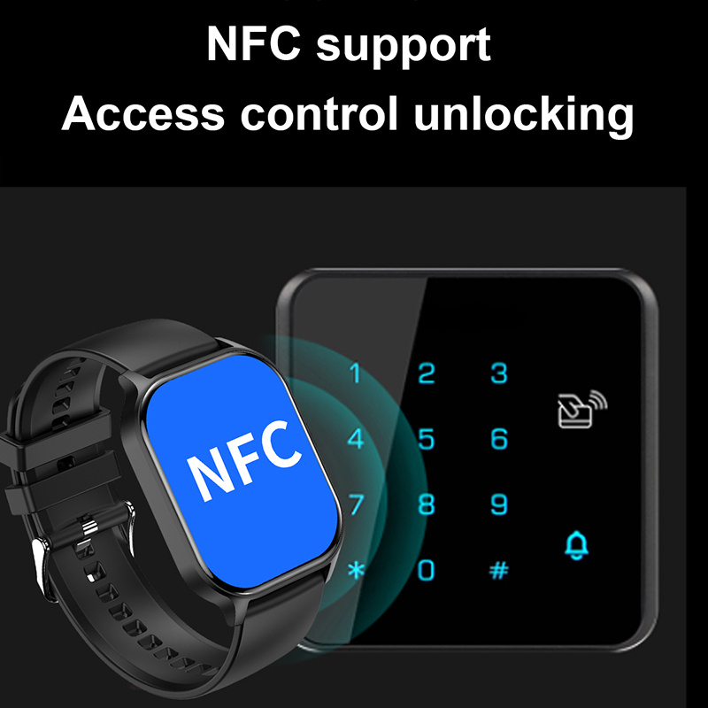 HK26 Inteligentny zegarek Mężczyźni Kobiety 2,4-calowy ekran AMOLED Bluetooth Połączenie Muzyka NFC AI Głos Niestandardowa tarcza sport zdatność naganiacz zwierza Smartwatch