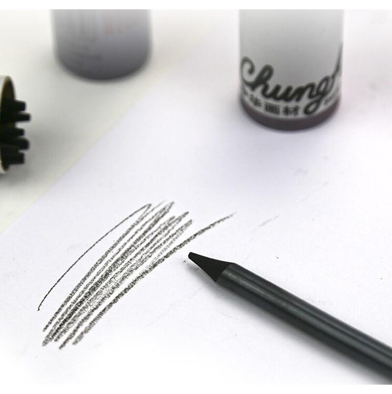 Woodless Pencil Set Black Woodless Graphite Drawing Sketching Painting Tools for Artist Art Stationery