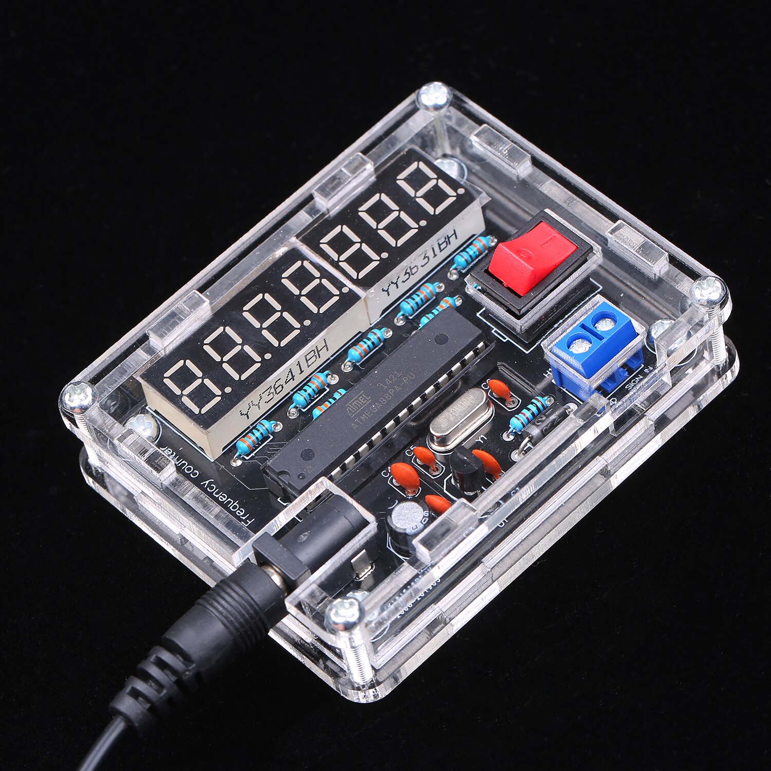 10MHz Frequency Meter Frequency Counter AVR Frequency with Shell Counter Cymometer Frequency Measurement 0.000 001Hz Resolution