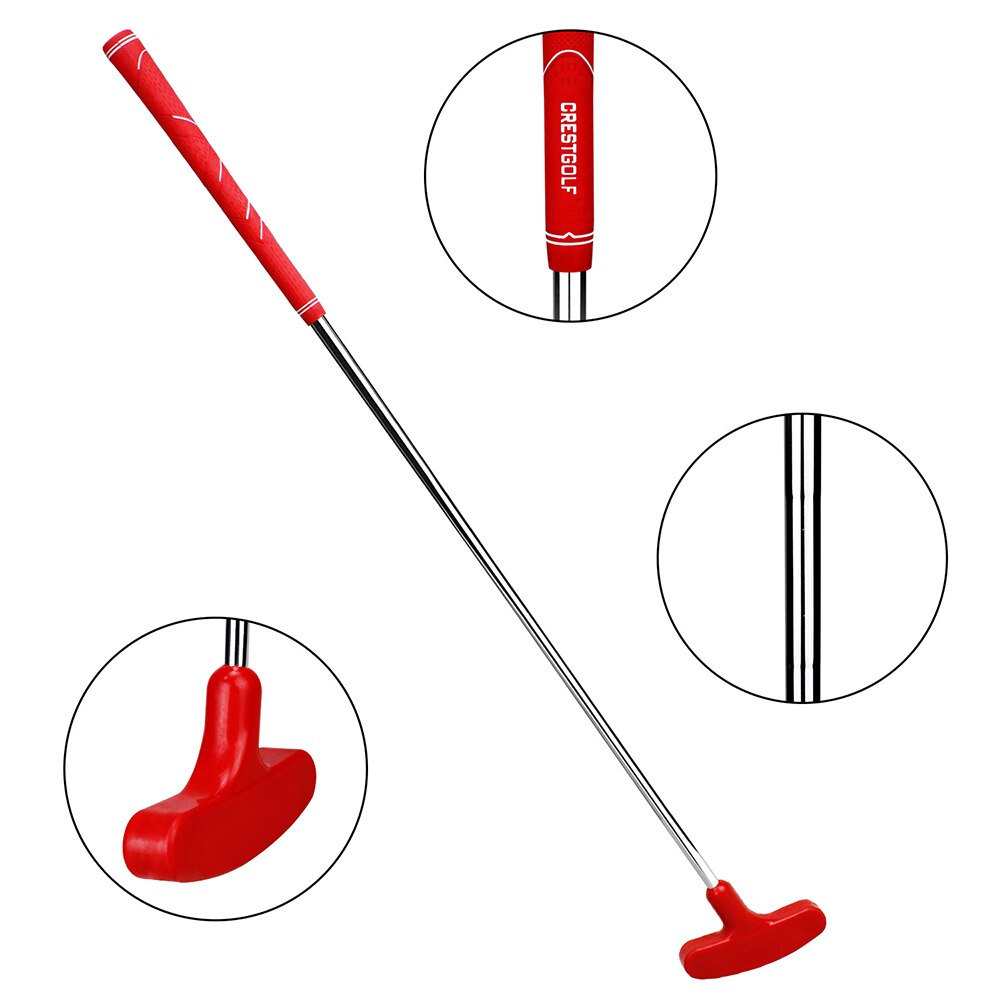 Mini Junior Golf Club Putter For Kid Left Right Handed Supplies: Red golf putter