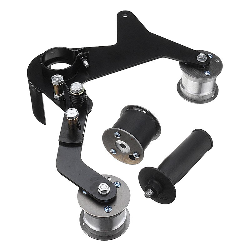 Sliprör och rör bandslipfäste rostfritt stål metall trä slipband adapter för 115 125 vinkelslipning