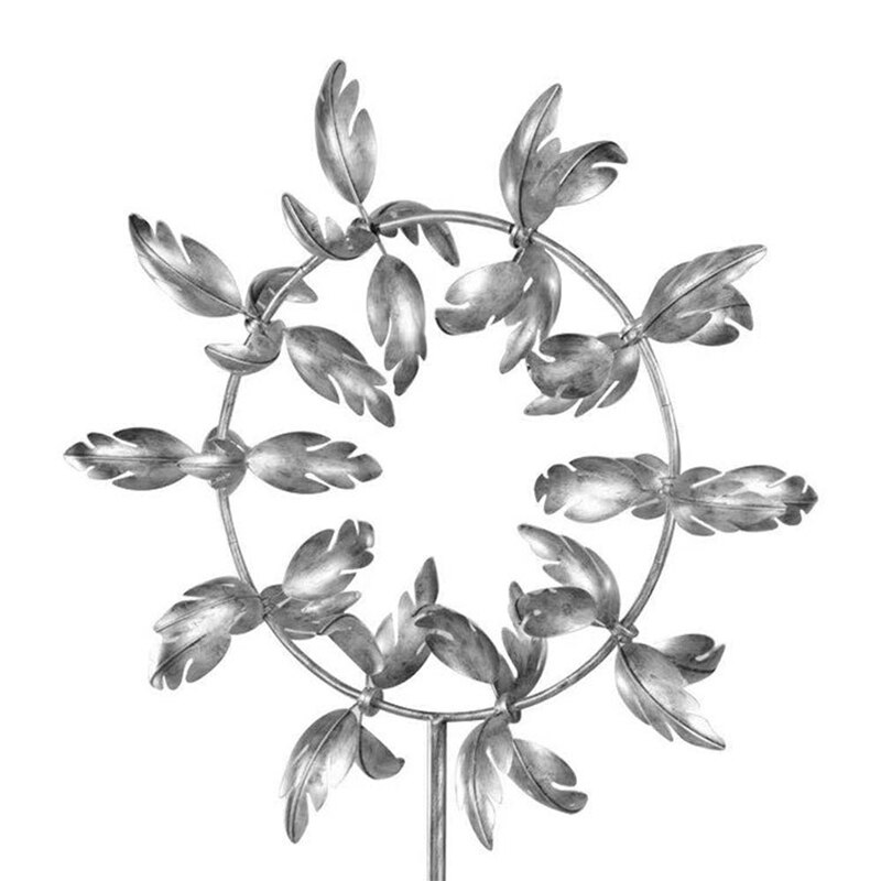 Stainless Steel Metal Windmill Wind Chime Wind Vane Outdoor Wind Spinners Wind Catchers Garden Square Center Special Decoration