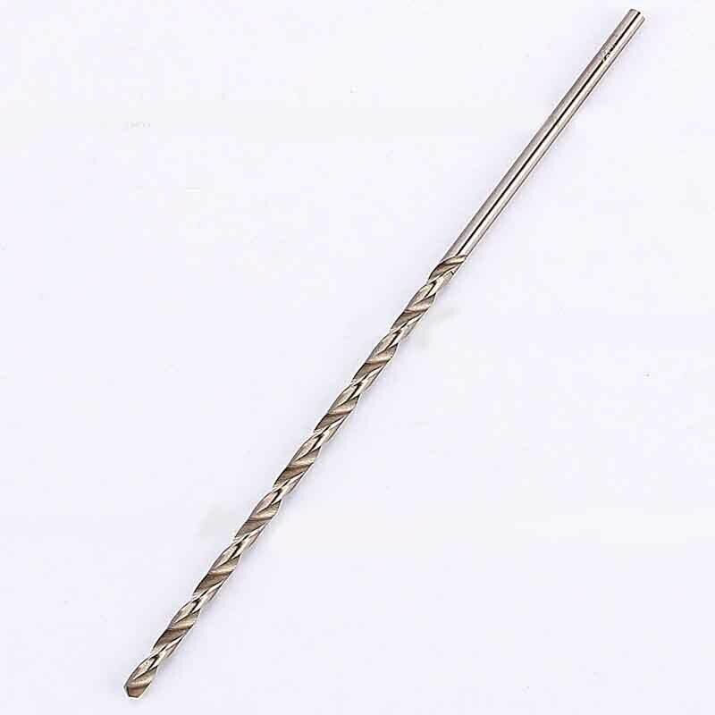 5Pcs Extra Long HSS High Speed Steel Drill Bit Set 2mm/3mm,3.5mm,4mm,5mm Bits For Wood, Aluminum, Plastic